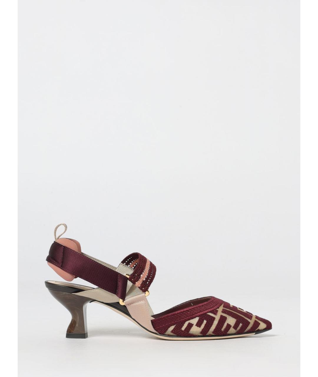 FENDI Красные туфли, фото 5