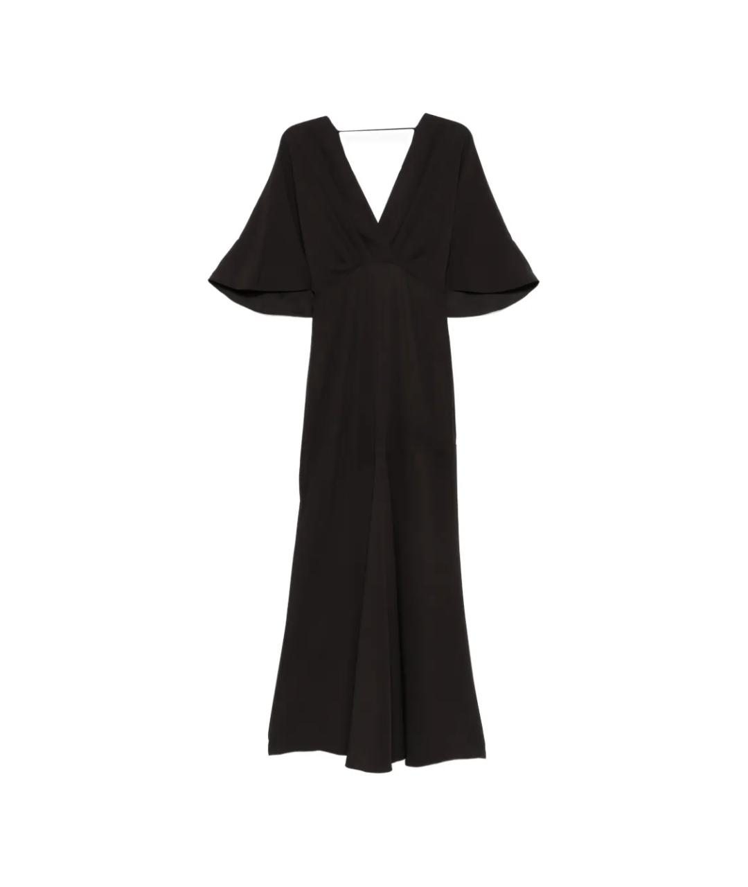 AGNONA Коричневое вискозное платье, фото 1