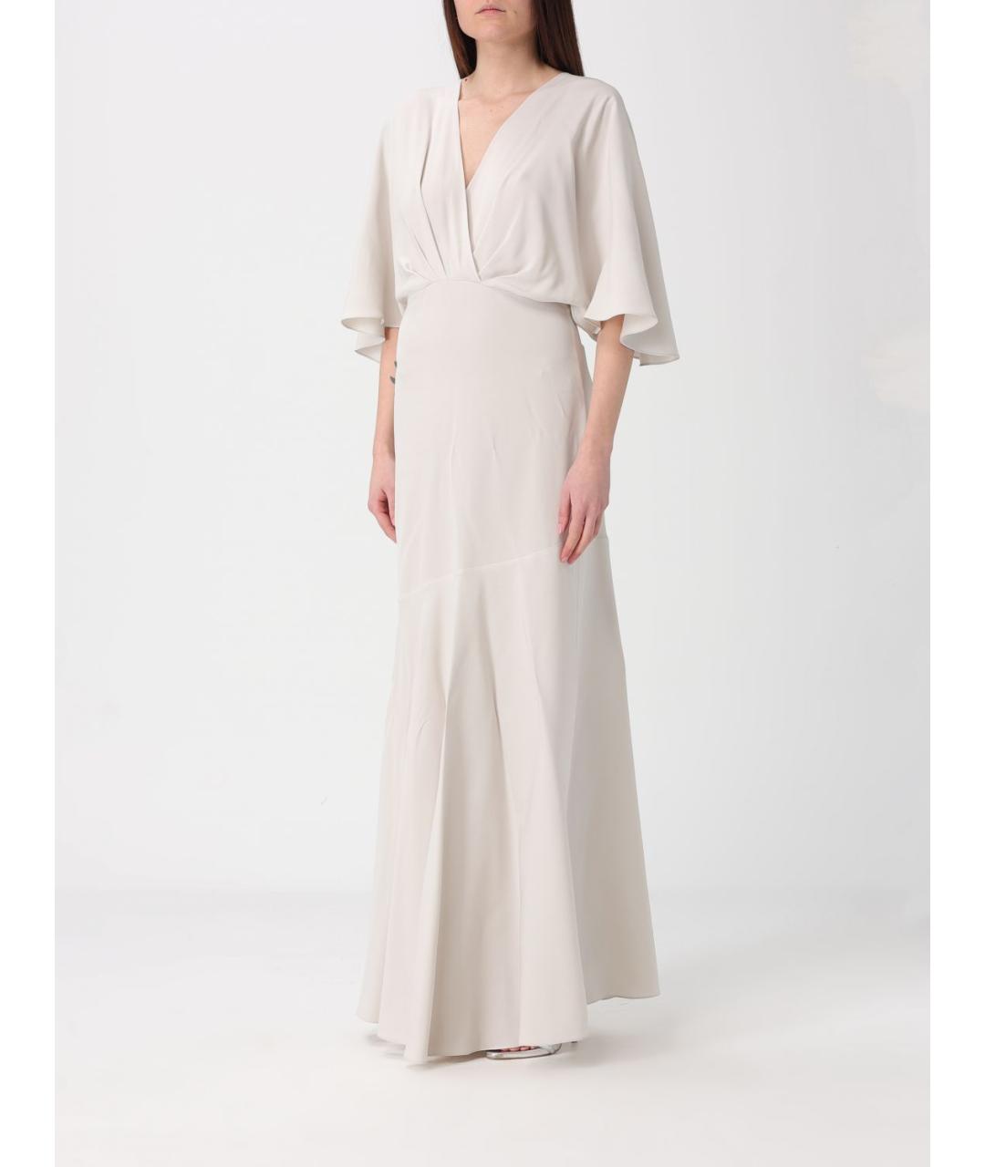 AGNONA Серое вискозное вечернее платье, фото 3