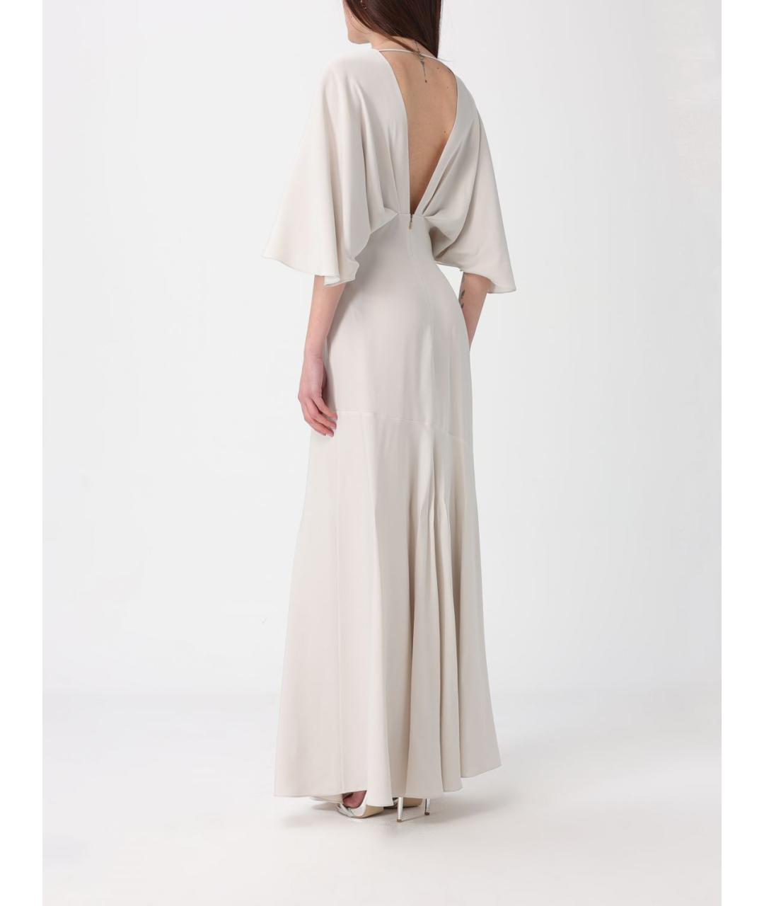 AGNONA Серое вискозное вечернее платье, фото 2