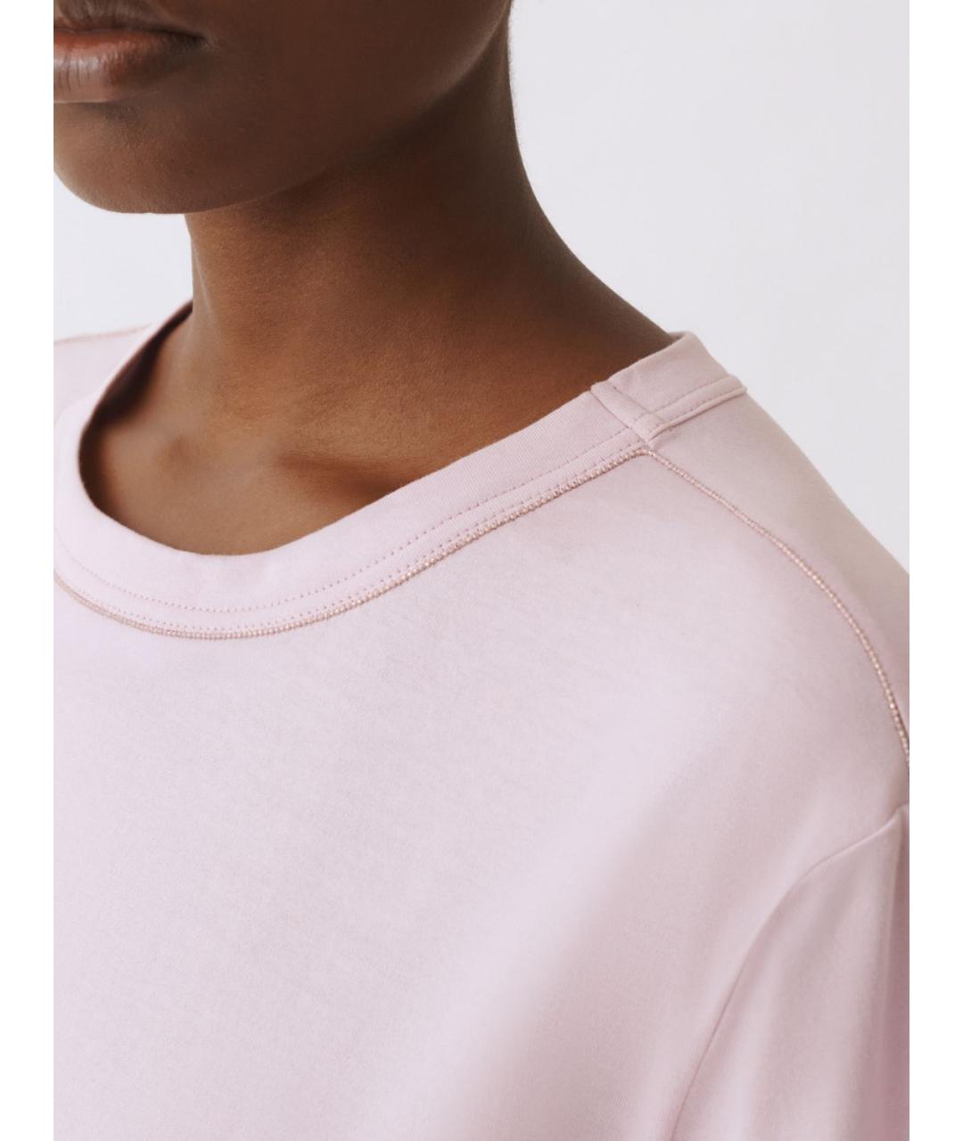 FABIANA FILIPPI Фиолетовая хлопковая футболка, фото 4