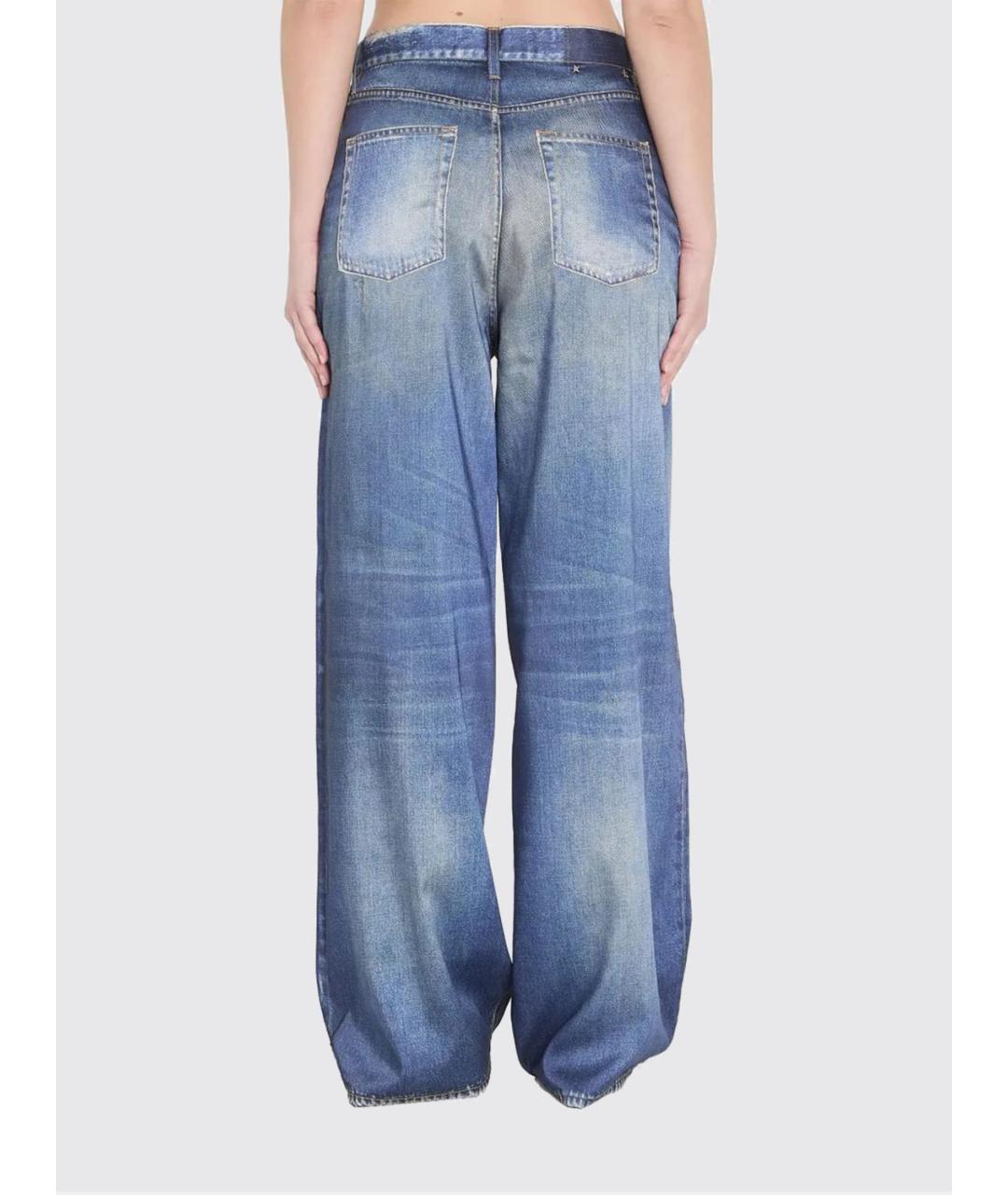 GOLDEN GOOSE DELUXE BRAND Синие прямые джинсы, фото 6