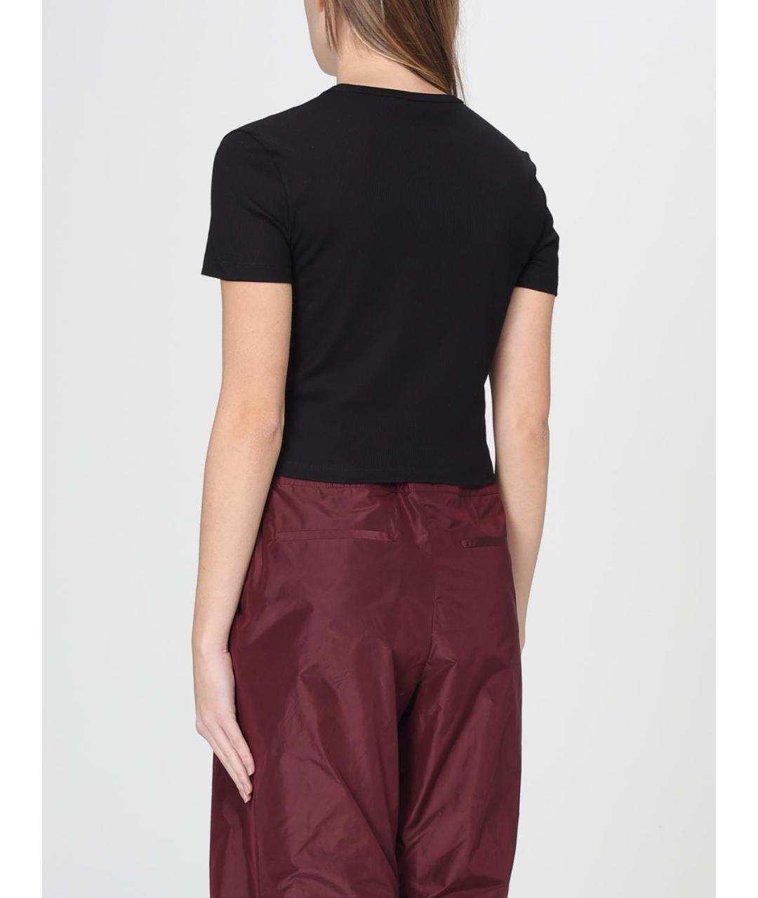 FENDI Черная хлопковая футболка, фото 4