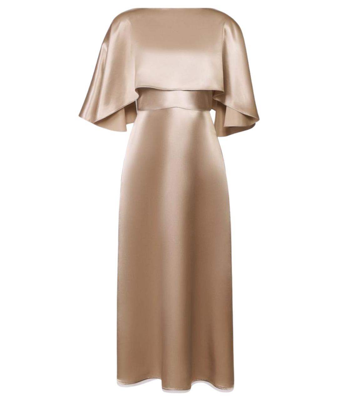 FABIANA FILIPPI Бежевое вискозное вечернее платье, фото 1