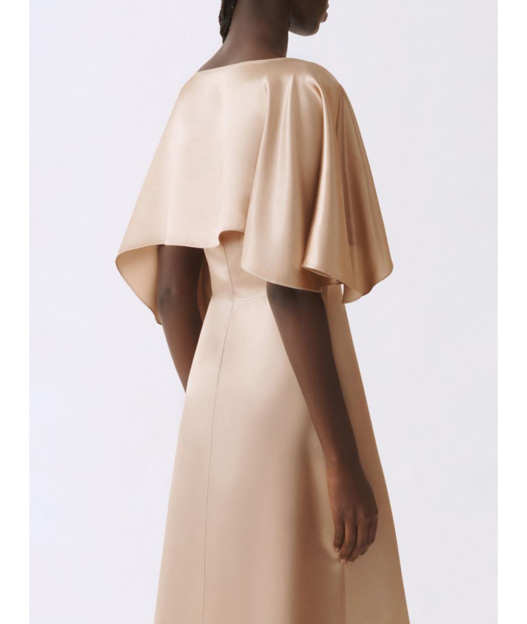 FABIANA FILIPPI Бежевое вискозное вечернее платье, фото 7