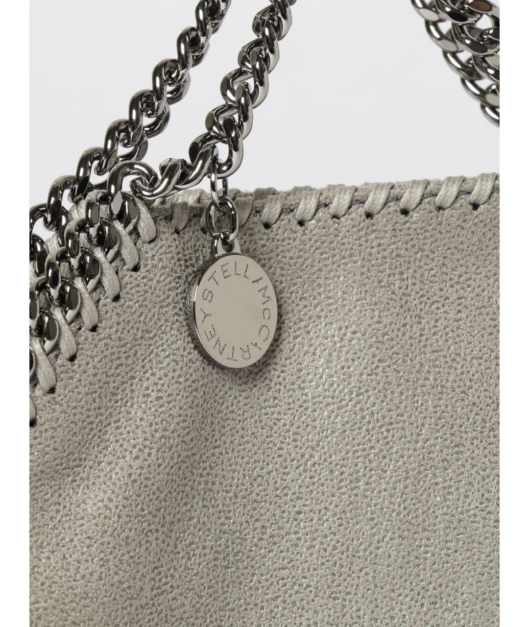 STELLA MCCARTNEY Серая сумка тоут из искусственной кожи, фото 4