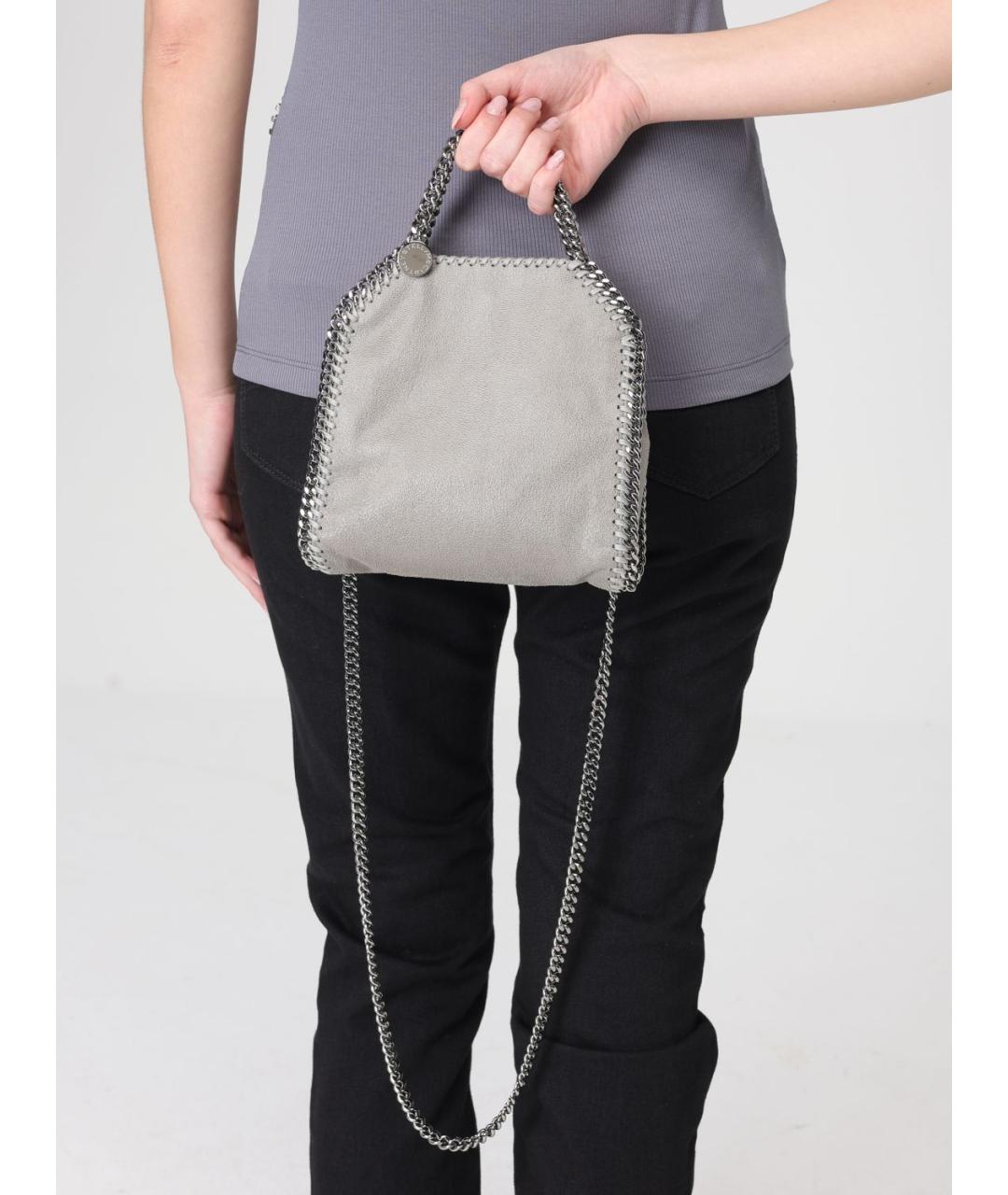 STELLA MCCARTNEY Серая сумка тоут из искусственной кожи, фото 2