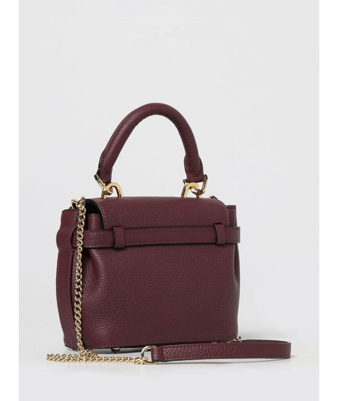 LANCEL Бордовая кожаная сумка тоут, фото 2