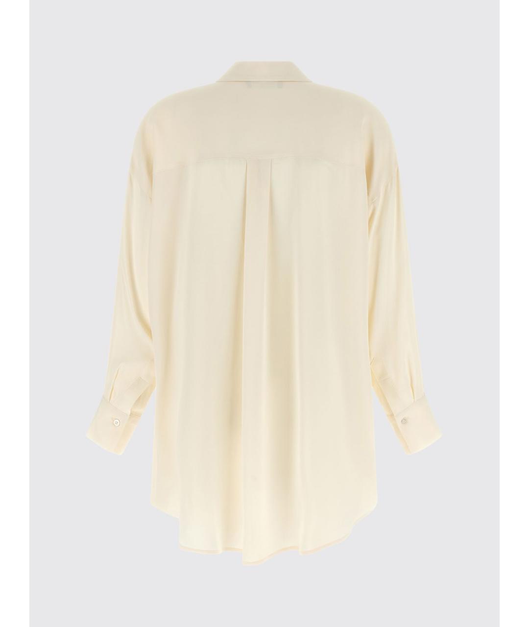 FABIANA FILIPPI Бежевая шелковая рубашка, фото 2