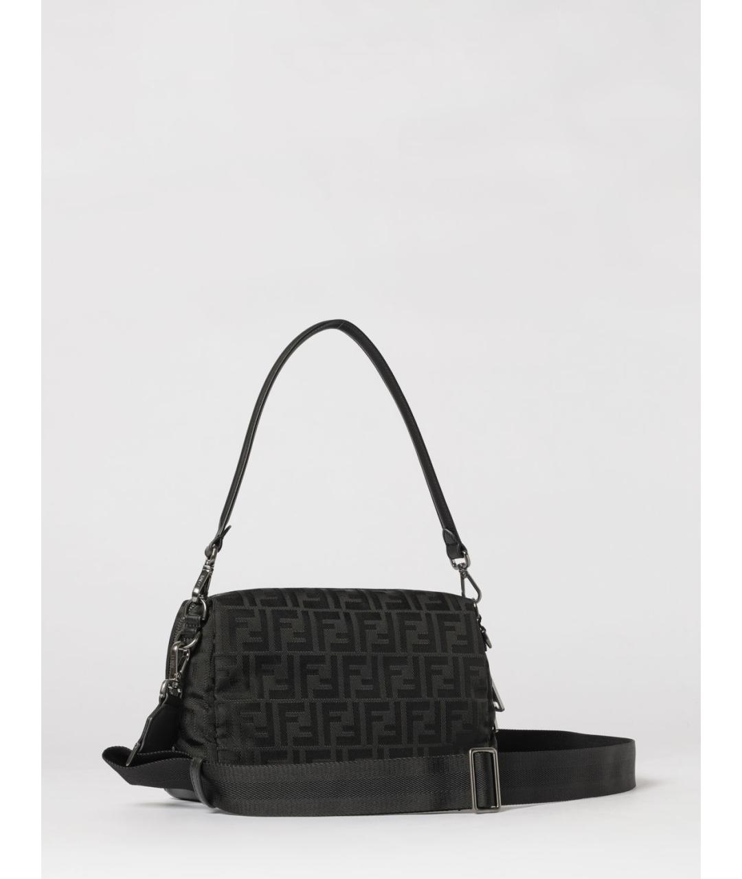 FENDI Черная синтетическая сумка на плечо, фото 3