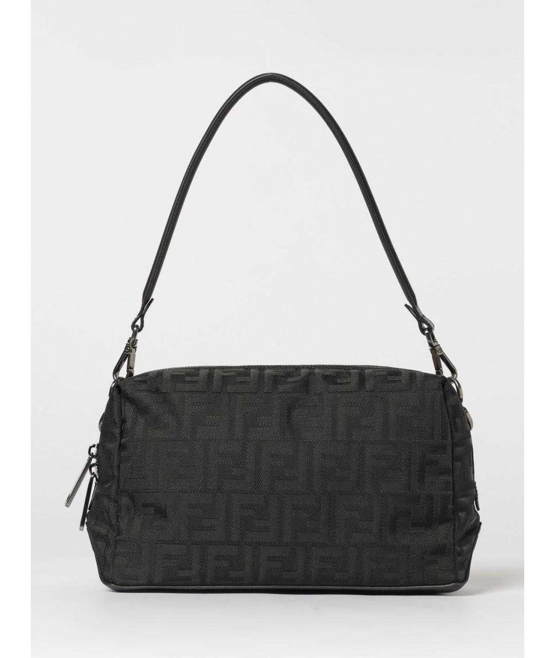 FENDI Черная синтетическая сумка на плечо, фото 6