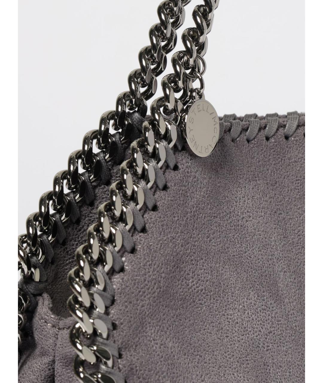 STELLA MCCARTNEY Серая сумка тоут из искусственной кожи, фото 4