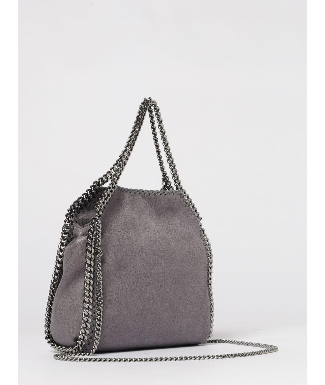 STELLA MCCARTNEY Серая сумка тоут из искусственной кожи, фото 3