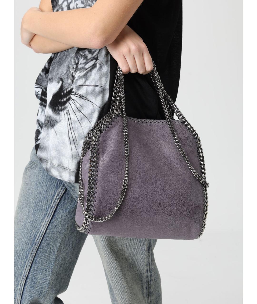 STELLA MCCARTNEY Серая сумка тоут из искусственной кожи, фото 2