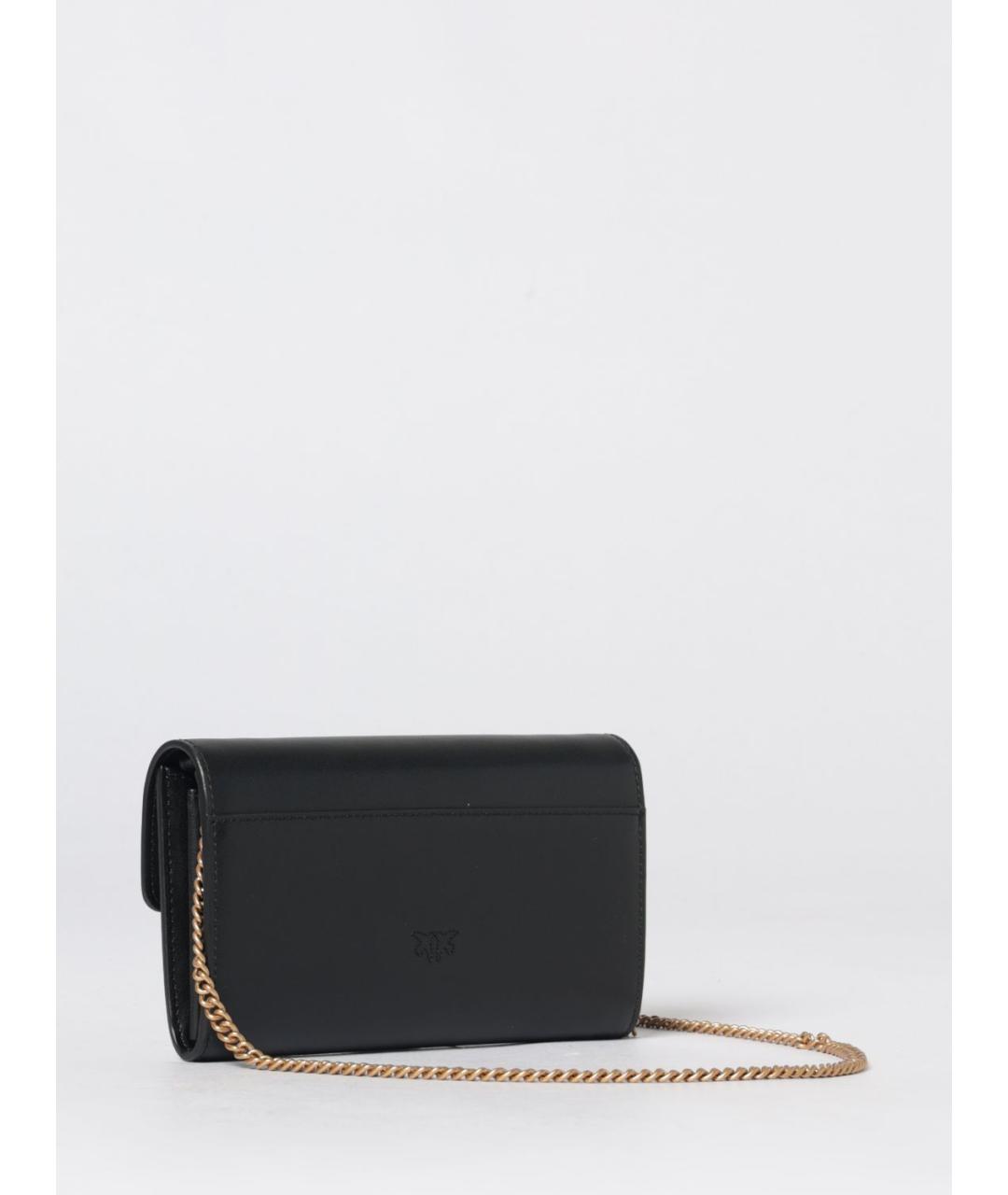 PINKO Черная кожаная сумка через плечо, фото 2