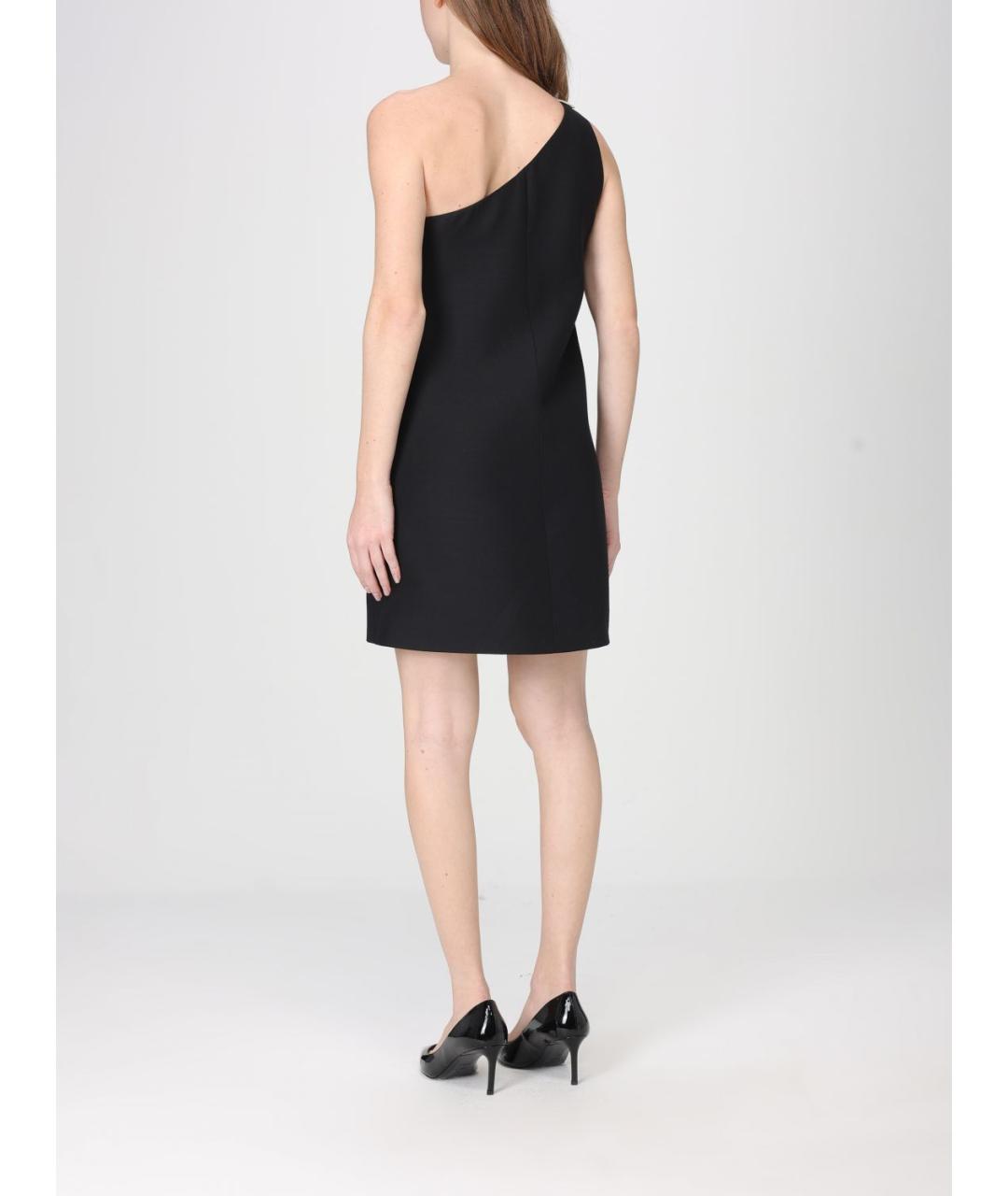 VALENTINO Черное шерстяное коктейльное платье, фото 3