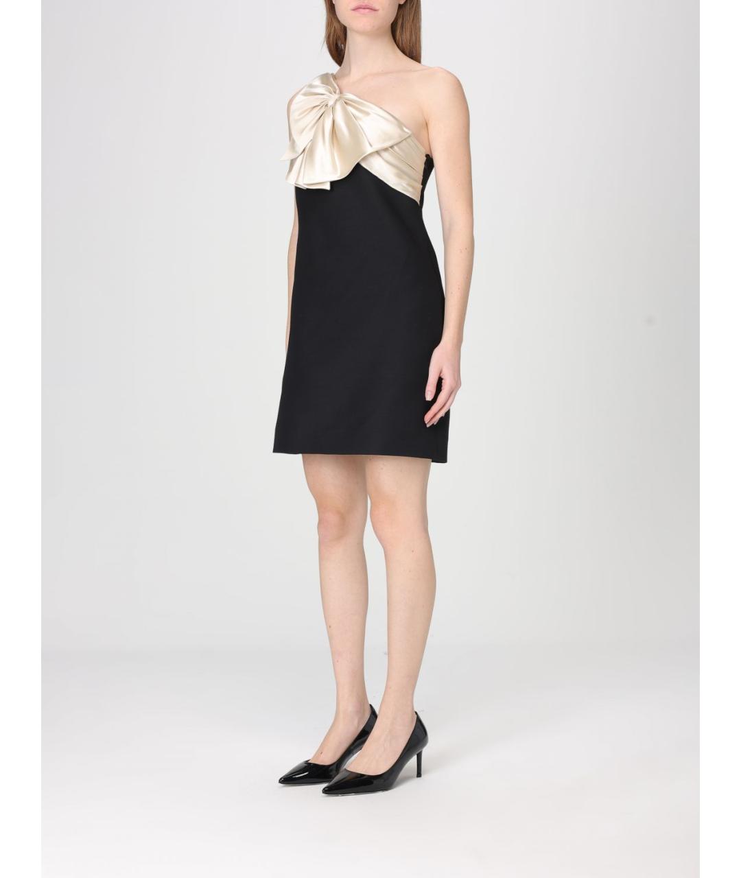 VALENTINO Черное шерстяное коктейльное платье, фото 4