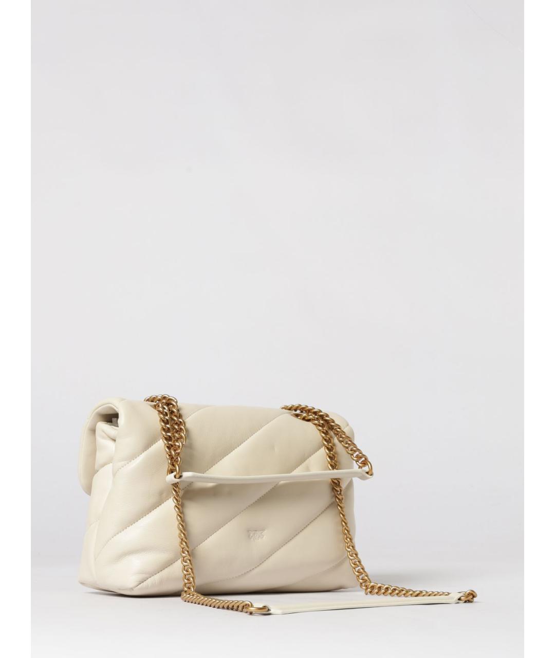 PINKO Белая кожаная сумка через плечо, фото 2