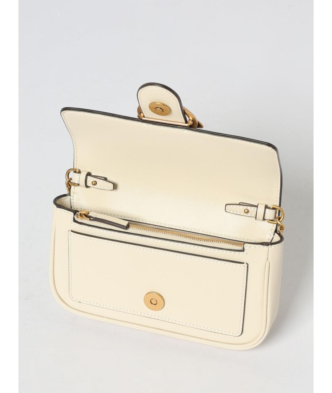 PINKO Белая кожаная сумка через плечо, фото 3