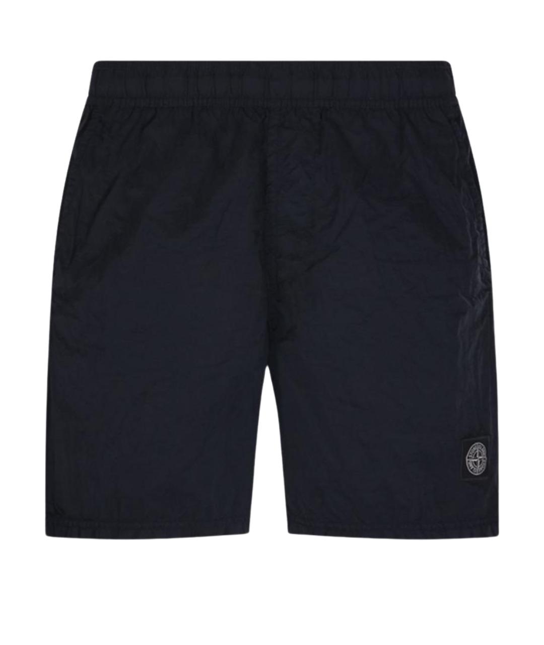 STONE ISLAND Синие полиамидовые шорты, фото 1