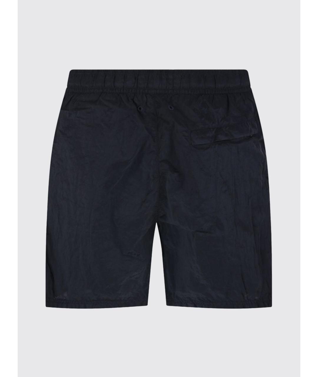 STONE ISLAND Синие полиамидовые шорты, фото 3