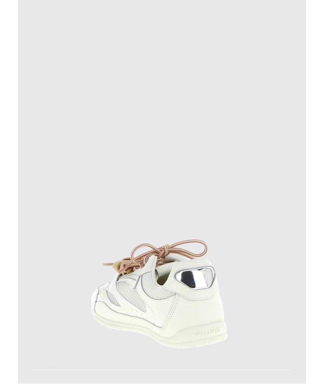 PINKO Белые кожаные кроссовки, фото 3