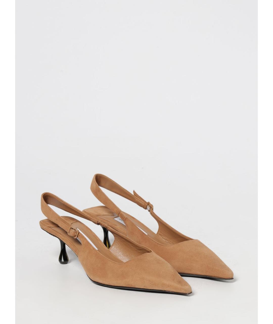 JIMMY CHOO Бежевые кожаные туфли, фото 2