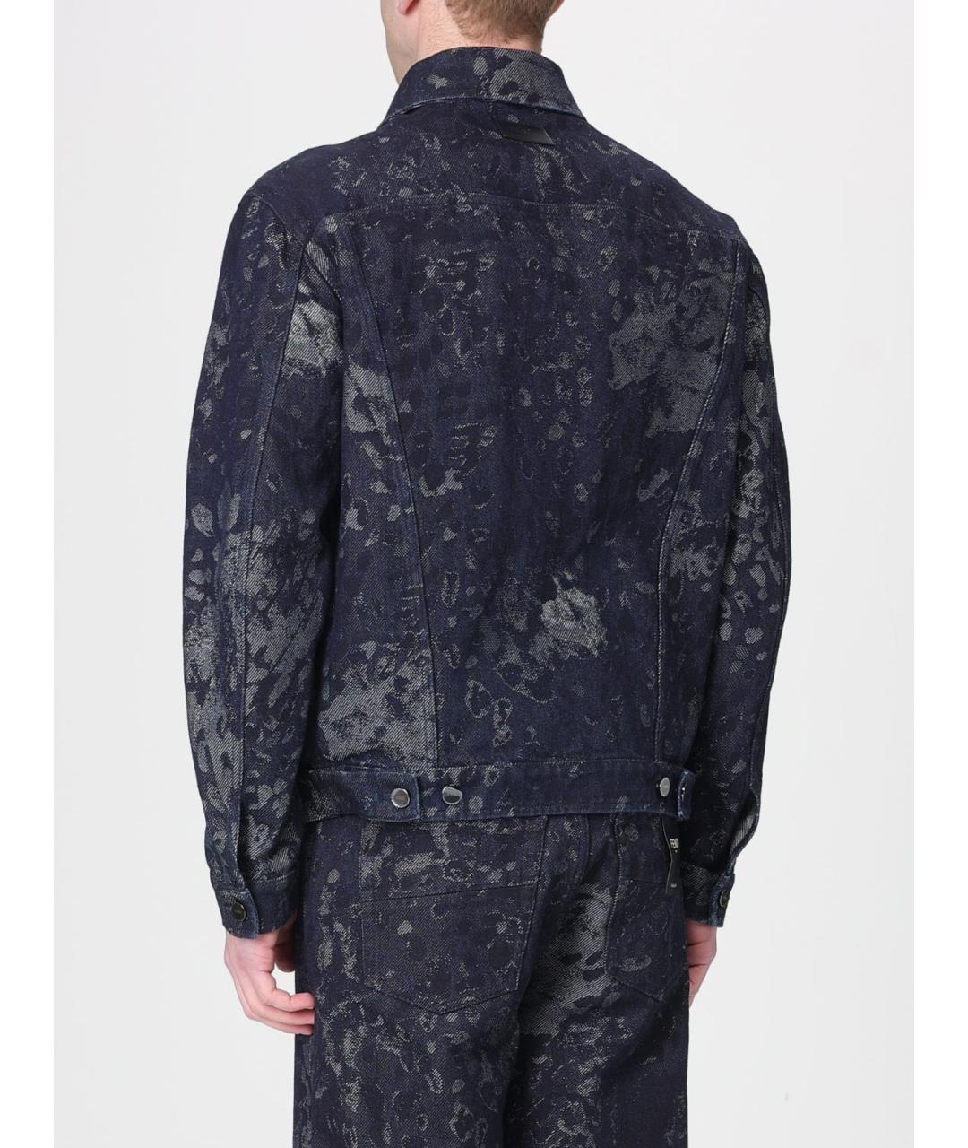 FENDI Синяя хлопковая куртка, фото 4