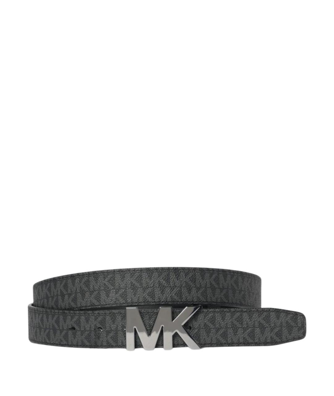 MICHAEL KORS Черный кожаный ремень, фото 1