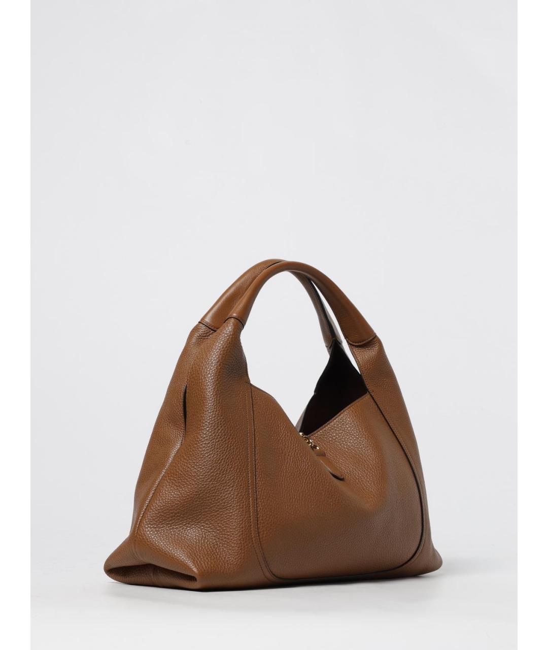 GUCCI Коричневая кожаная сумка через плечо, фото 3