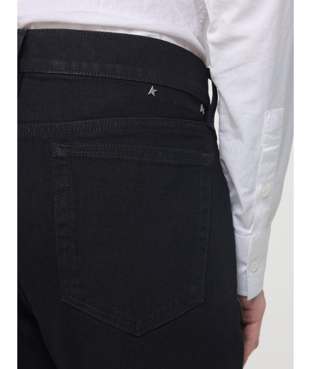 GOLDEN GOOSE DELUXE BRAND Черные хлопковые прямые джинсы, фото 4