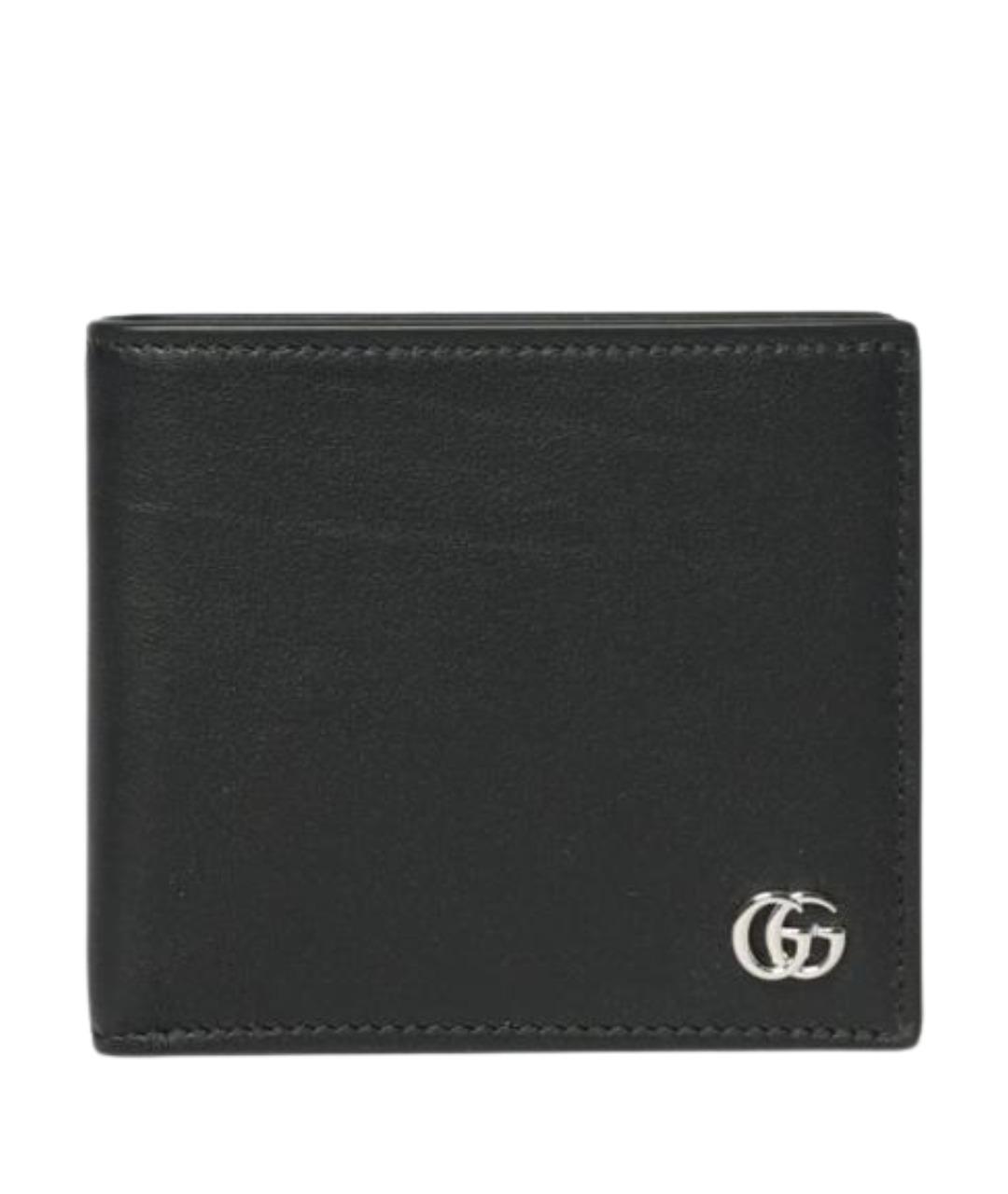 GUCCI Черный кожаный кошелек, фото 1