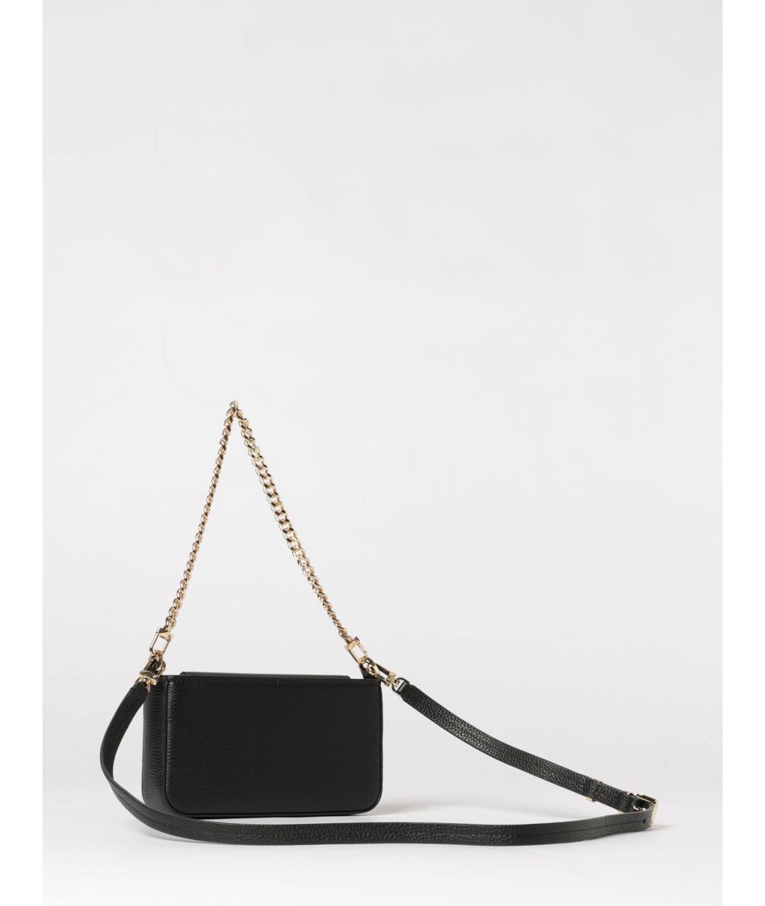 MICHAEL KORS Черная кожаная сумка через плечо, фото 2