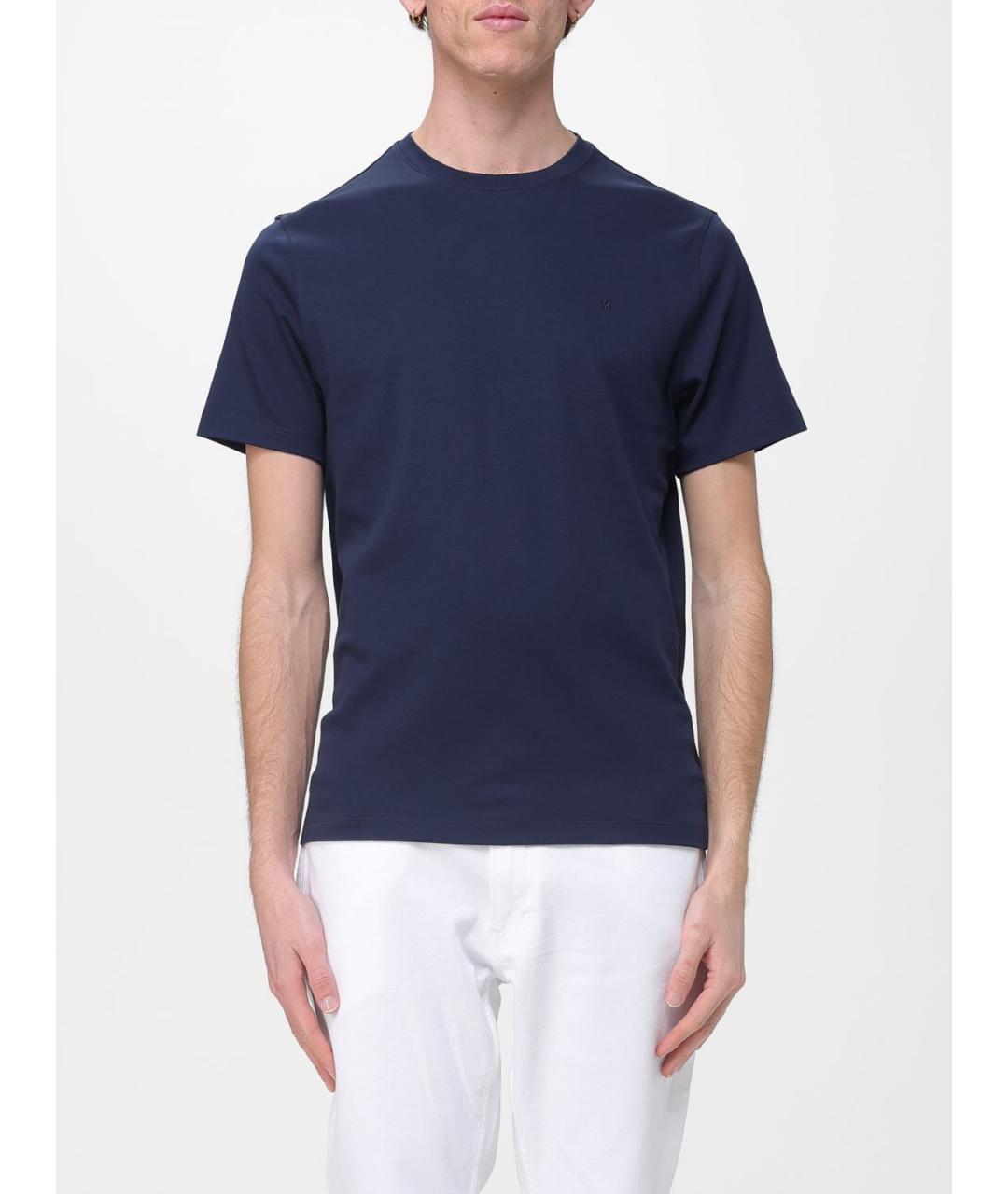 MICHAEL KORS Синяя хлопковая футболка, фото 4