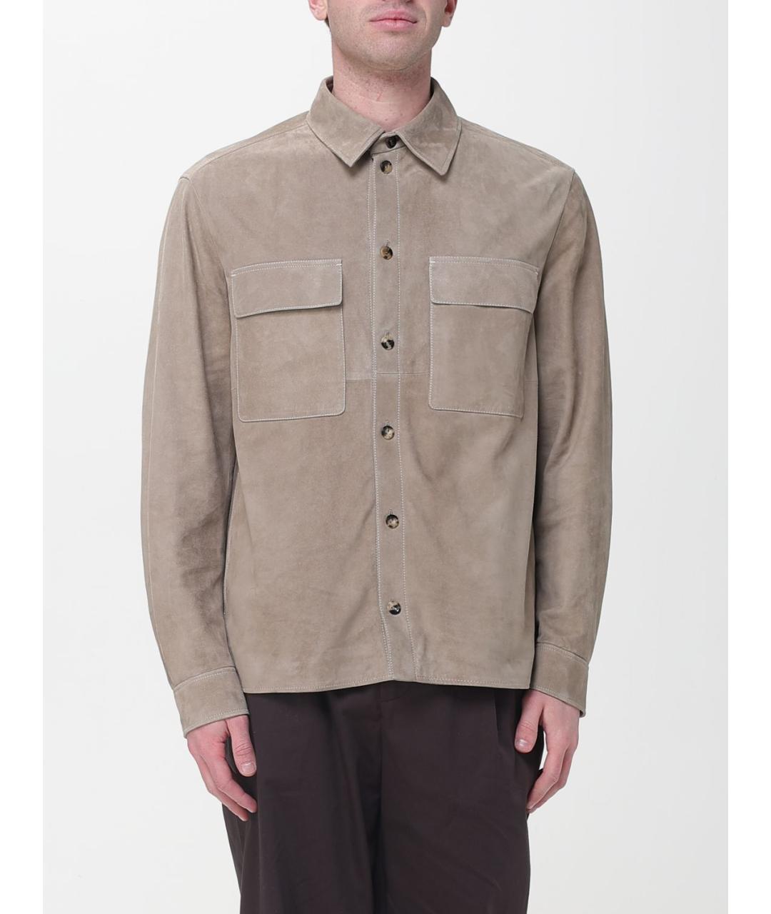 AGNONA Серая полиэстеровая куртка, фото 6