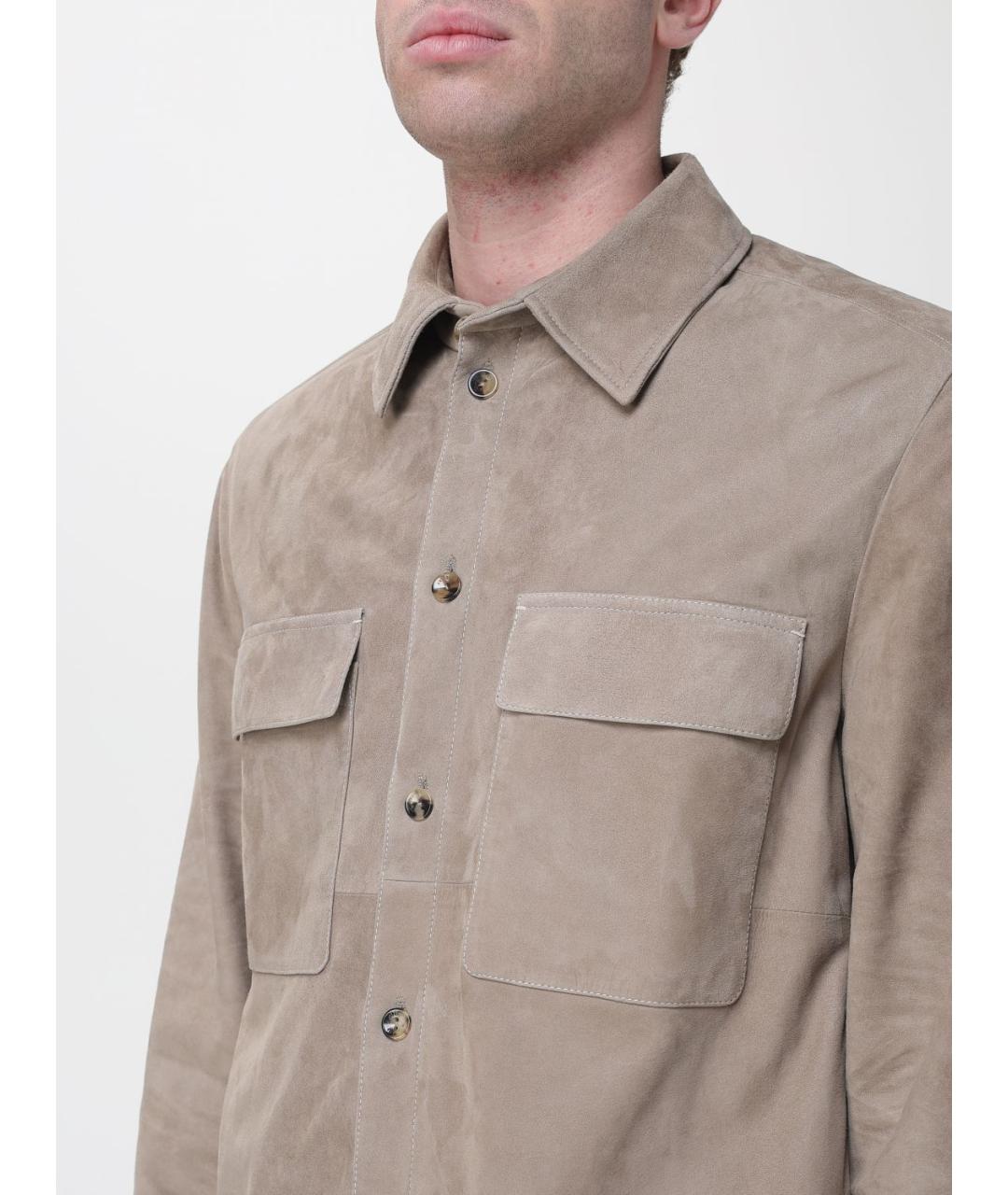 AGNONA Серая полиэстеровая куртка, фото 5