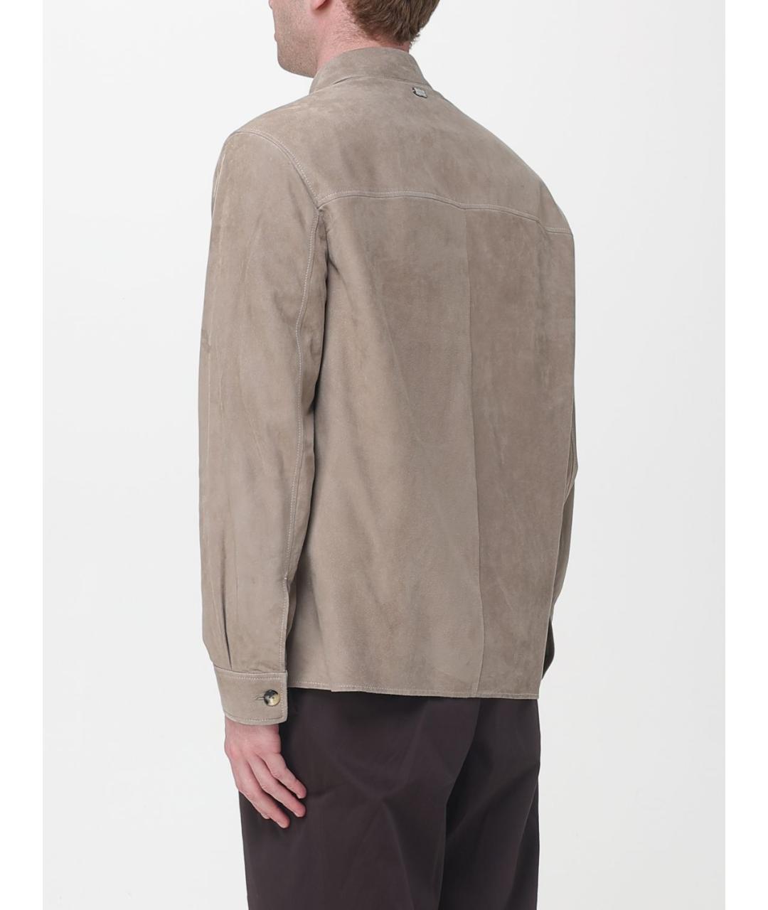 AGNONA Серая полиэстеровая куртка, фото 3