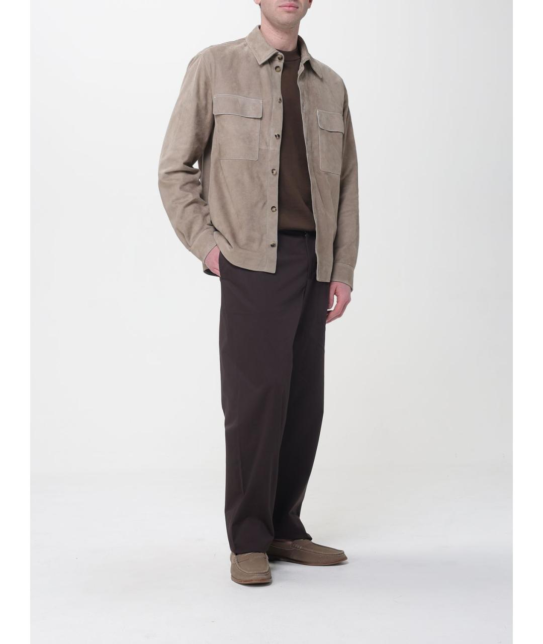 AGNONA Серая полиэстеровая куртка, фото 2