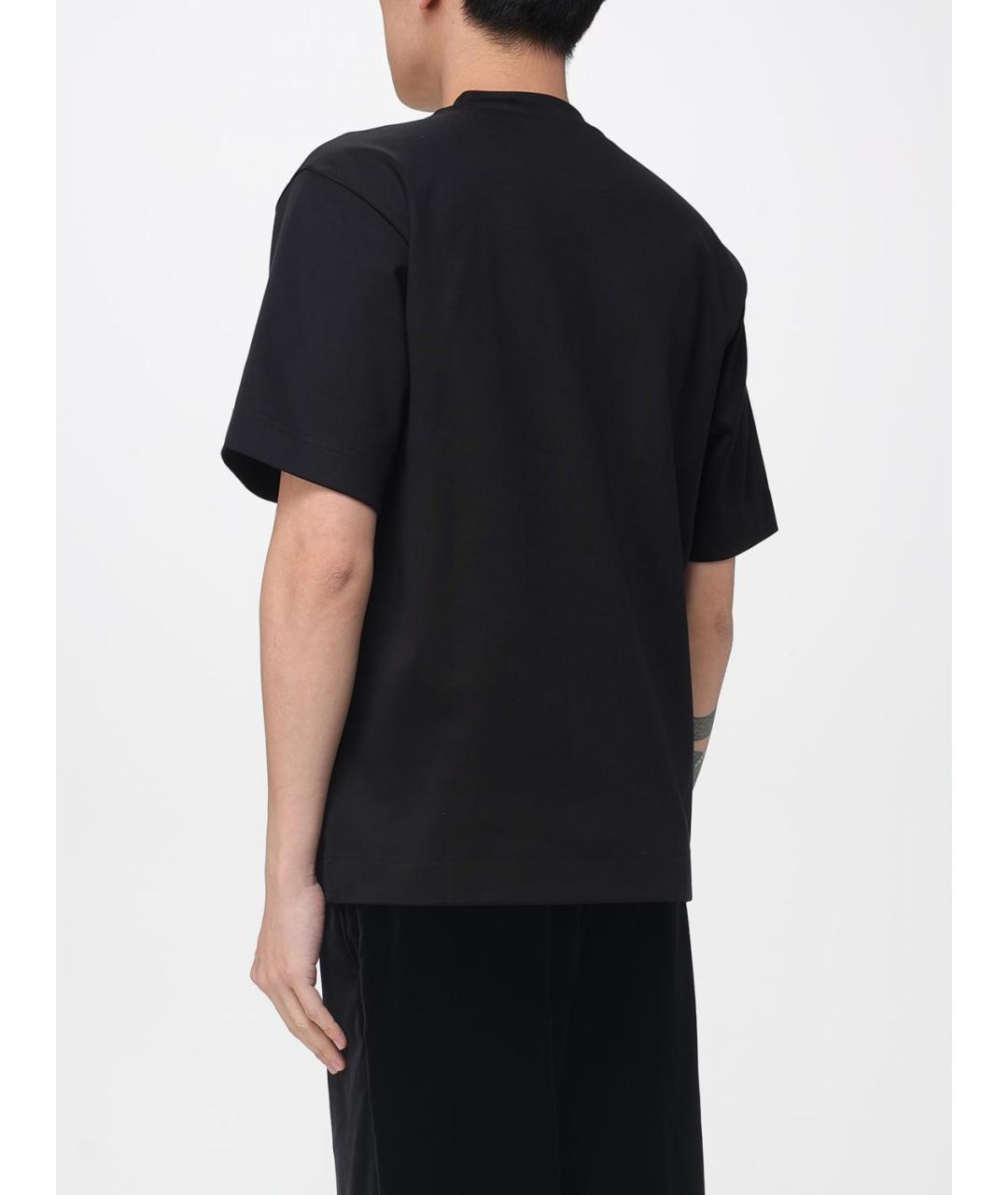 FENDI Черная хлопковая футболка, фото 4