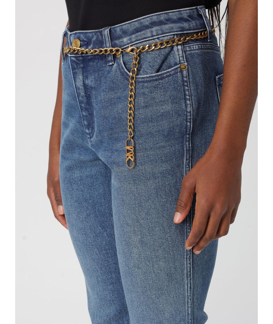 MICHAEL KORS Синие хлопковые прямые джинсы, фото 3