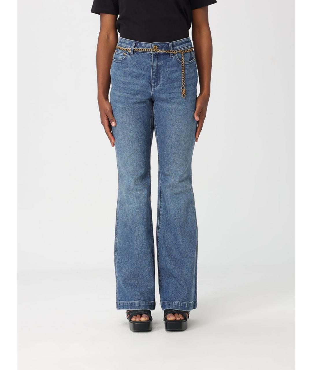 MICHAEL KORS Синие хлопковые прямые джинсы, фото 4