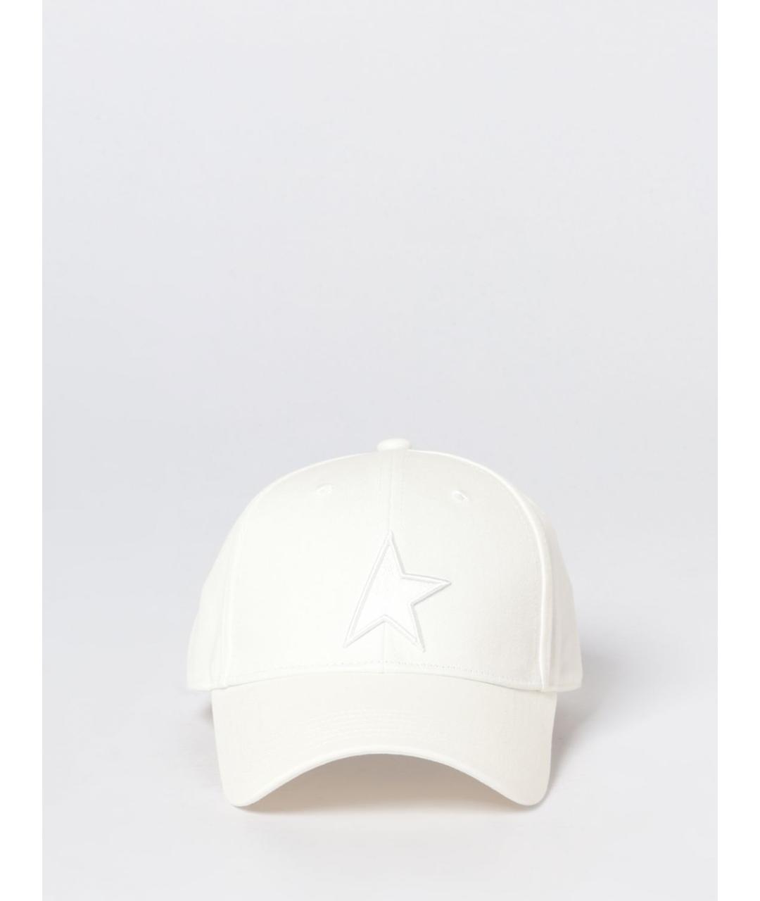 GOLDEN GOOSE DELUXE BRAND Белая хлопковая кепка, фото 2