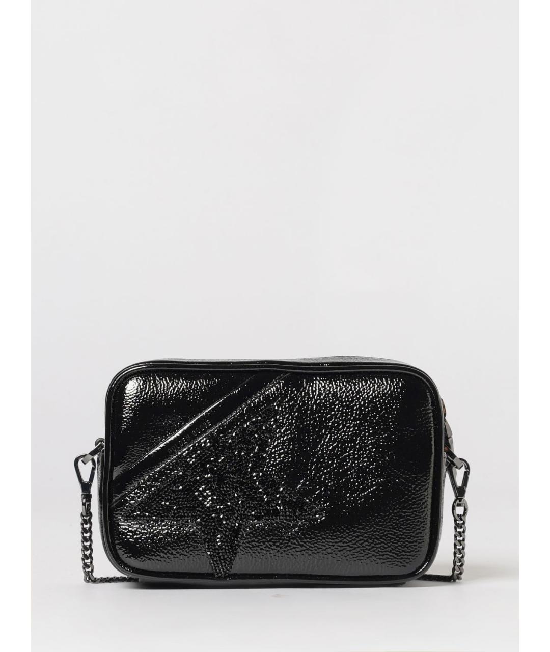 GOLDEN GOOSE DELUXE BRAND Черная кожаная сумка через плечо, фото 4