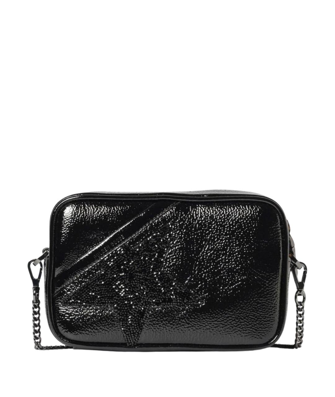 GOLDEN GOOSE DELUXE BRAND Черная кожаная сумка через плечо, фото 1