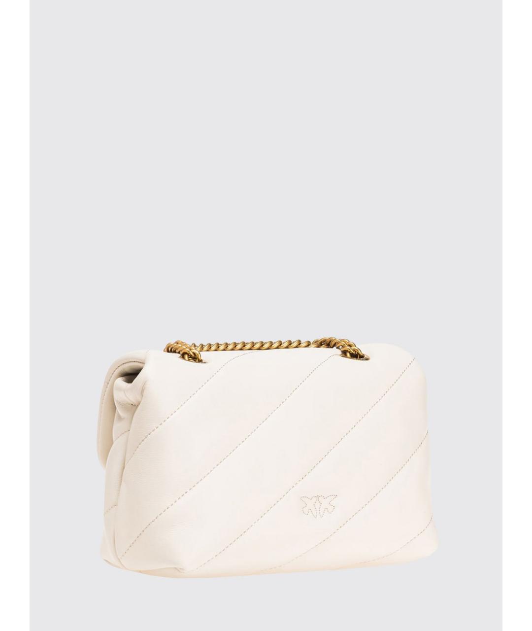 PINKO Белая кожаная сумка через плечо, фото 2