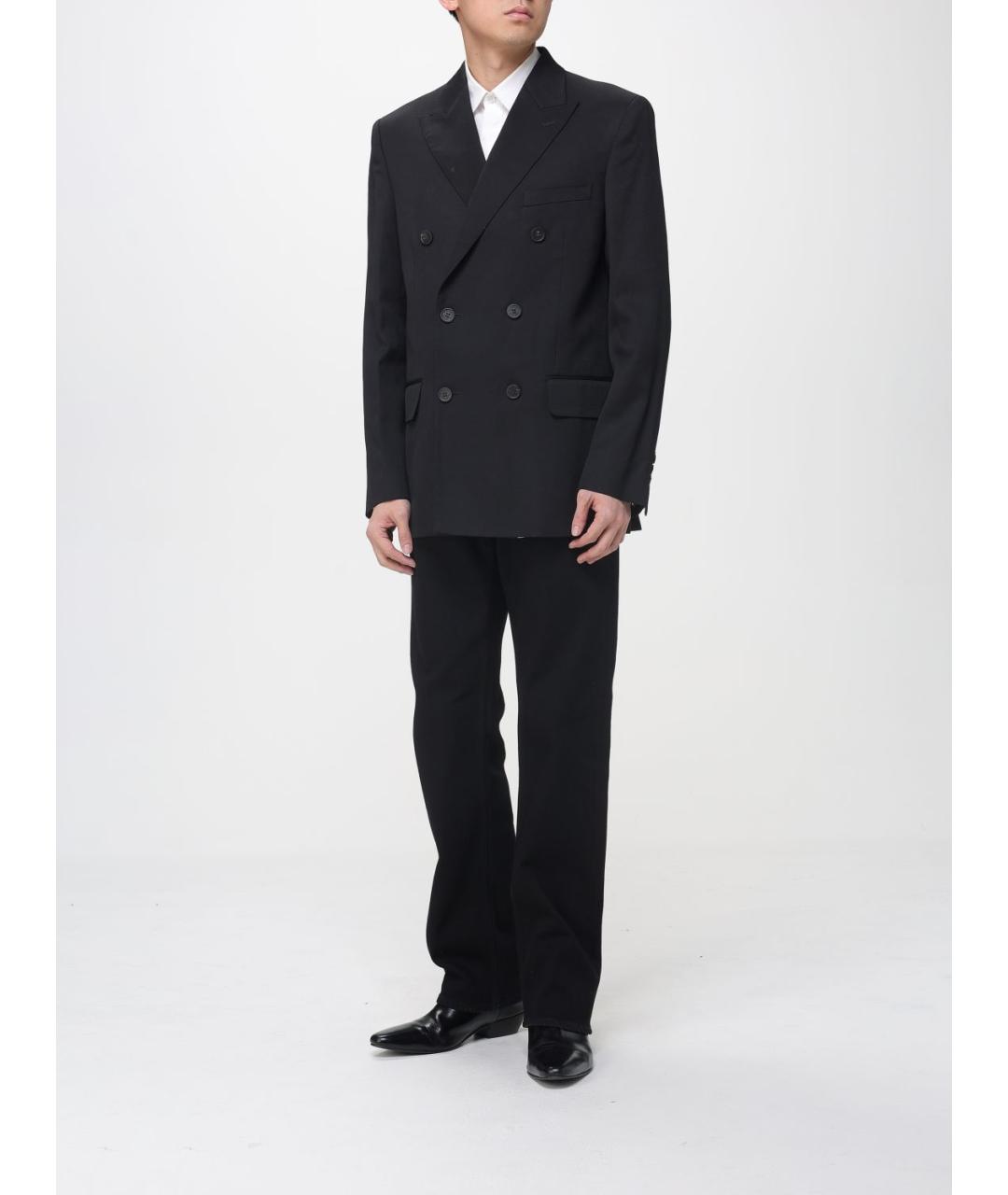 GOLDEN GOOSE DELUXE BRAND Черный шерстяной пиджак, фото 2