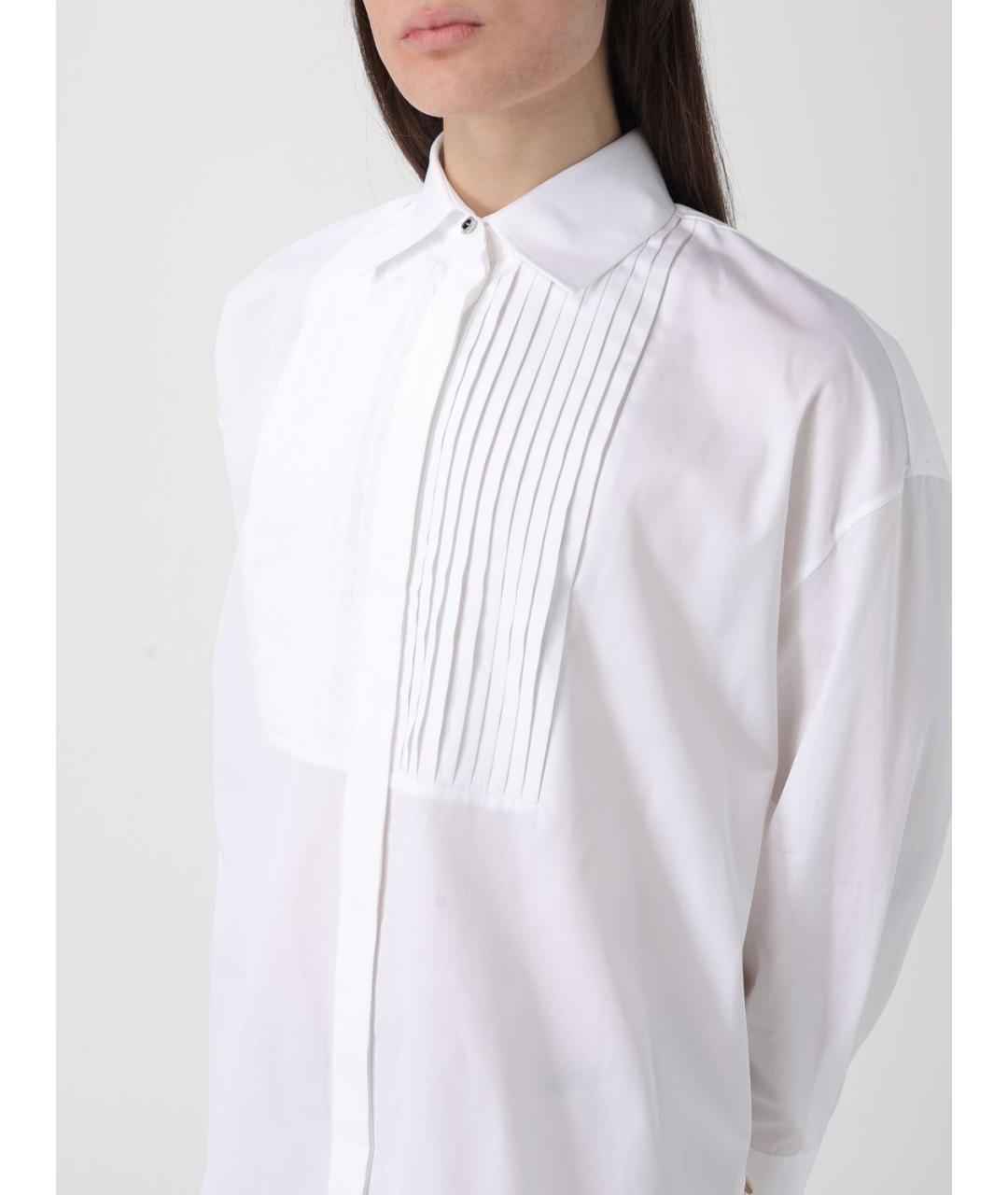 GOLDEN GOOSE DELUXE BRAND Белая хлопковая рубашка, фото 4