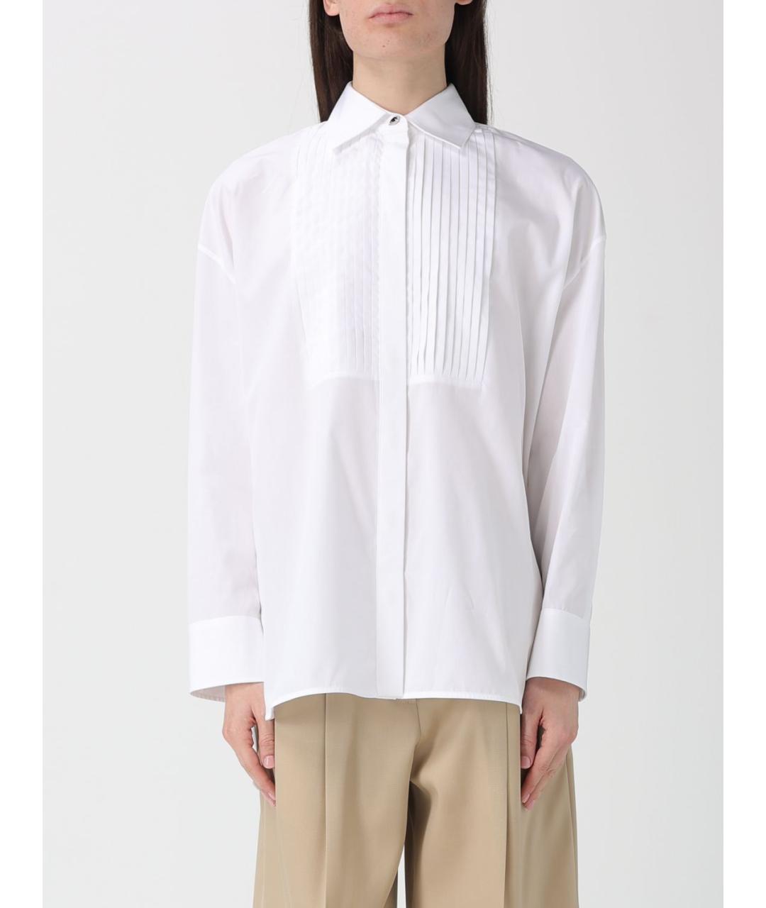 GOLDEN GOOSE DELUXE BRAND Белая хлопковая рубашка, фото 5