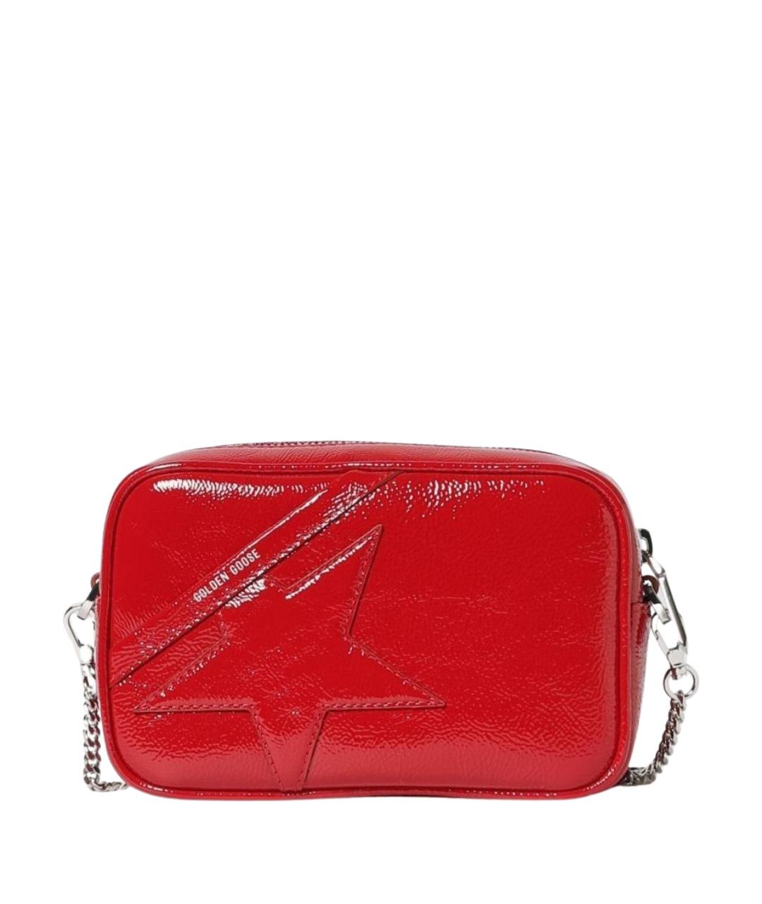 GOLDEN GOOSE DELUXE BRAND Красная кожаная сумка через плечо, фото 1