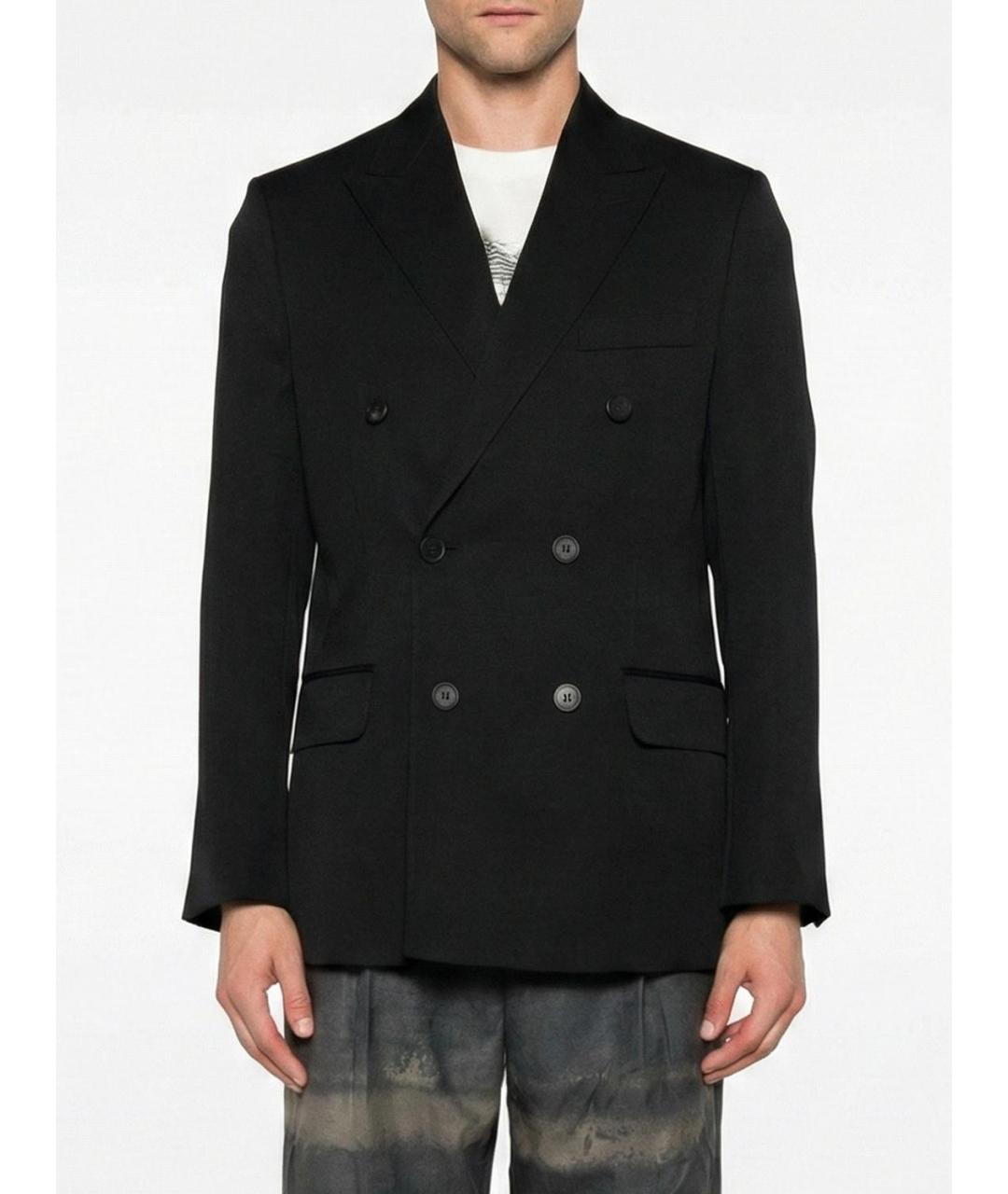 GOLDEN GOOSE DELUXE BRAND Черный шерстяной пиджак, фото 2